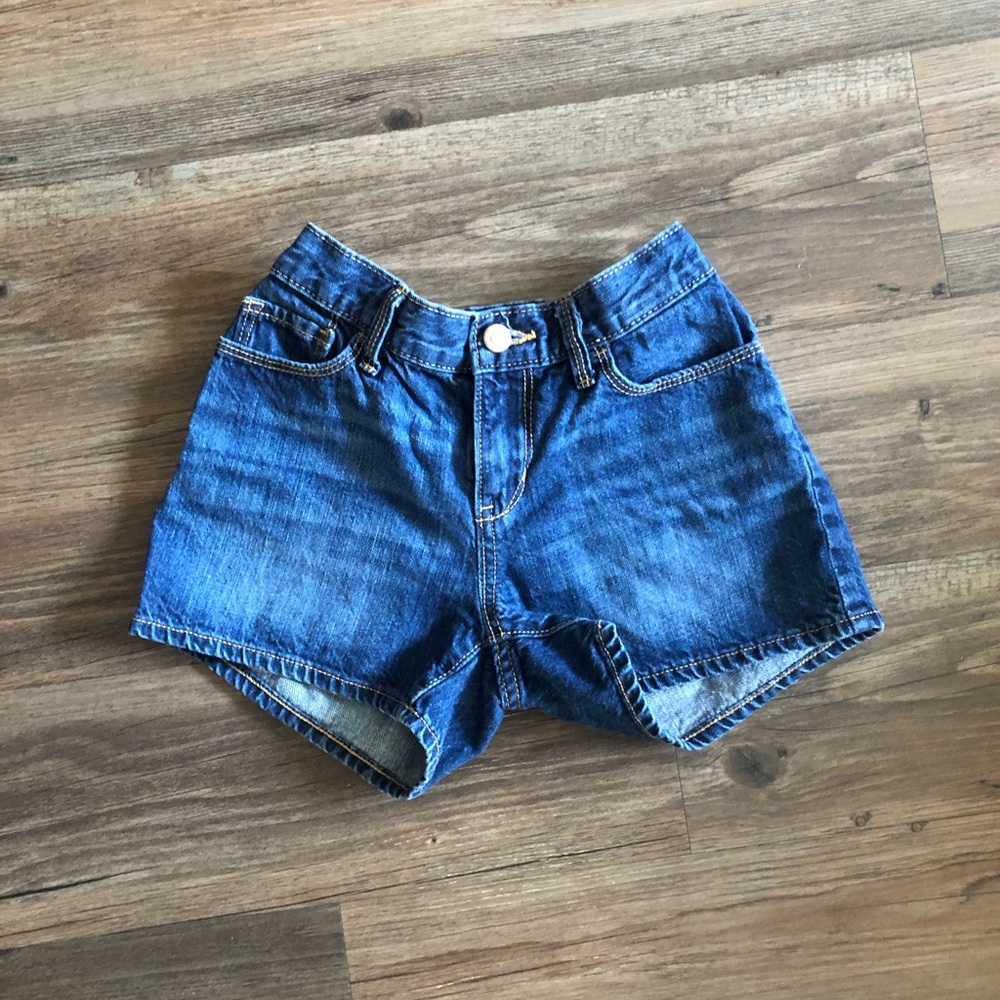 Old Navy girls adjustable waist bluejeans shorts